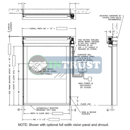 Height Speed PVC shutter door, Automatic High speed PVC shutter, Automatic High speed PVC shutter door bd